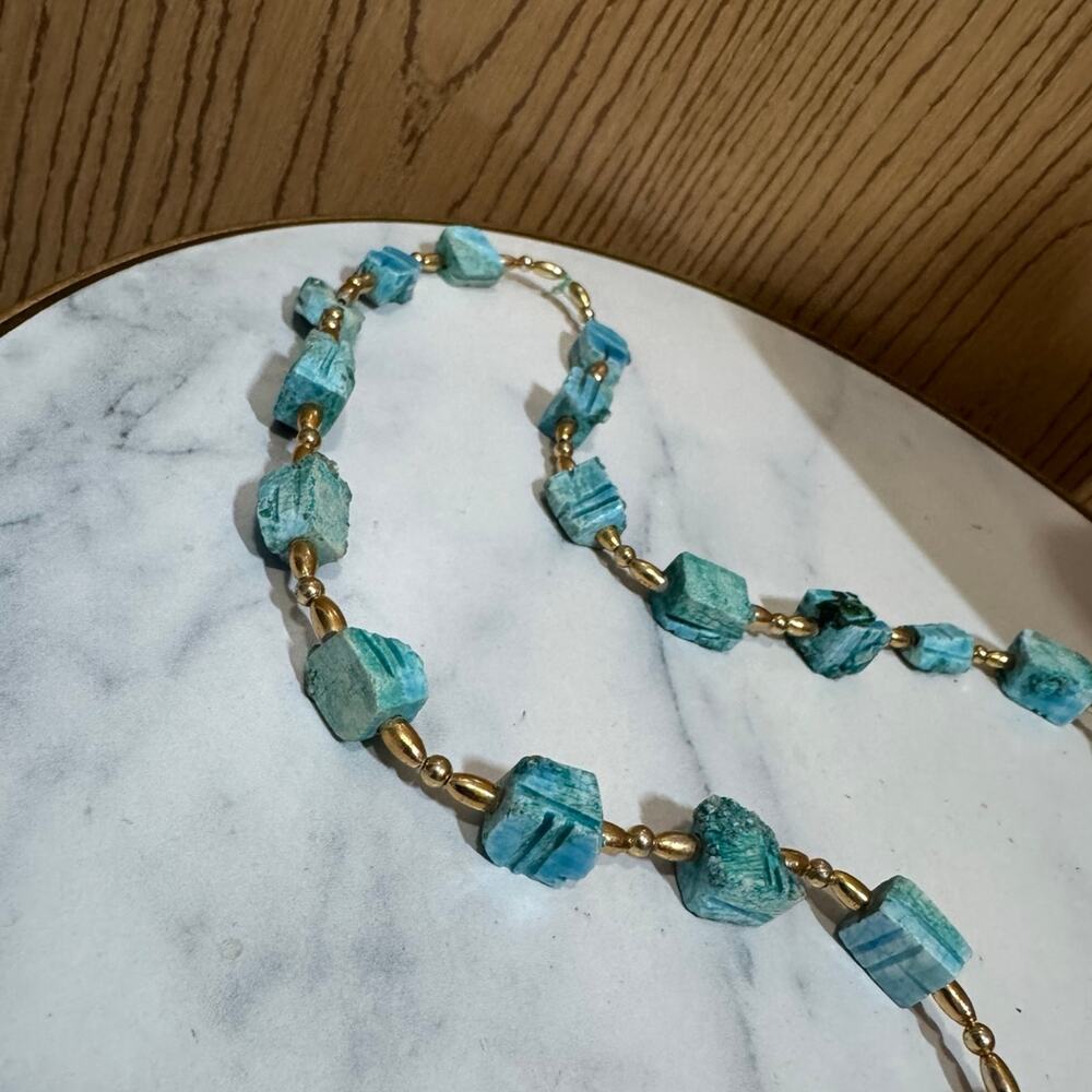 Egyptian Revival scarab necklace - Picture 5 of 5